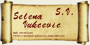 Selena Vukčević vizit kartica